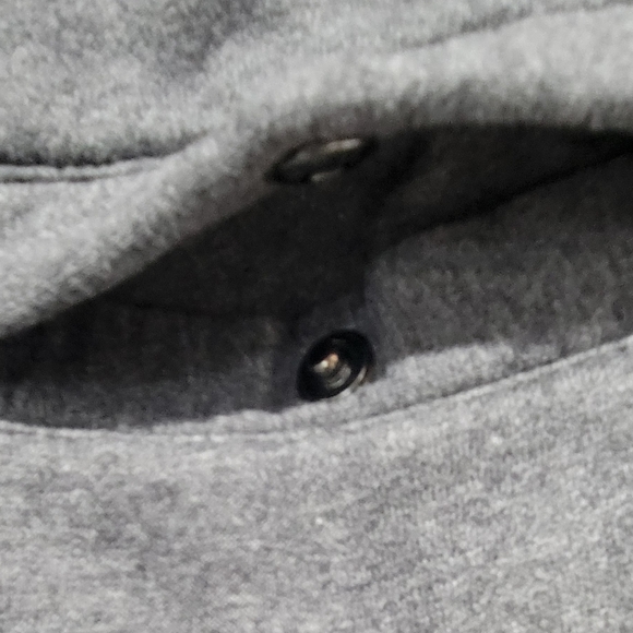 Nike Men's Sportswear Club Fleece Graphic Shorts in gray with a white Swoosh log - Picture 3 of 5